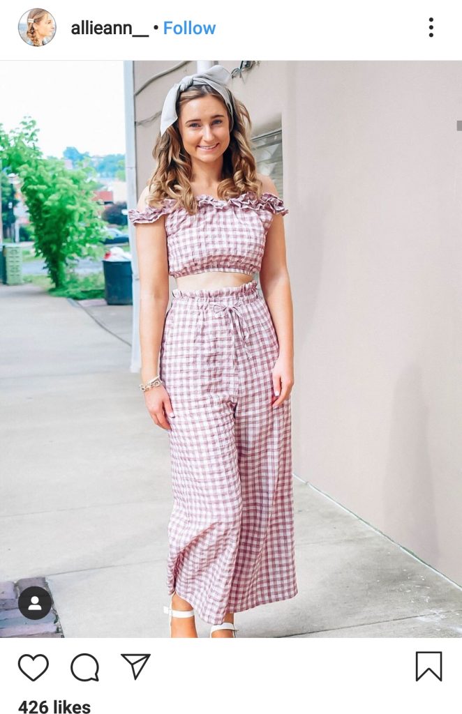 head to toe gingham